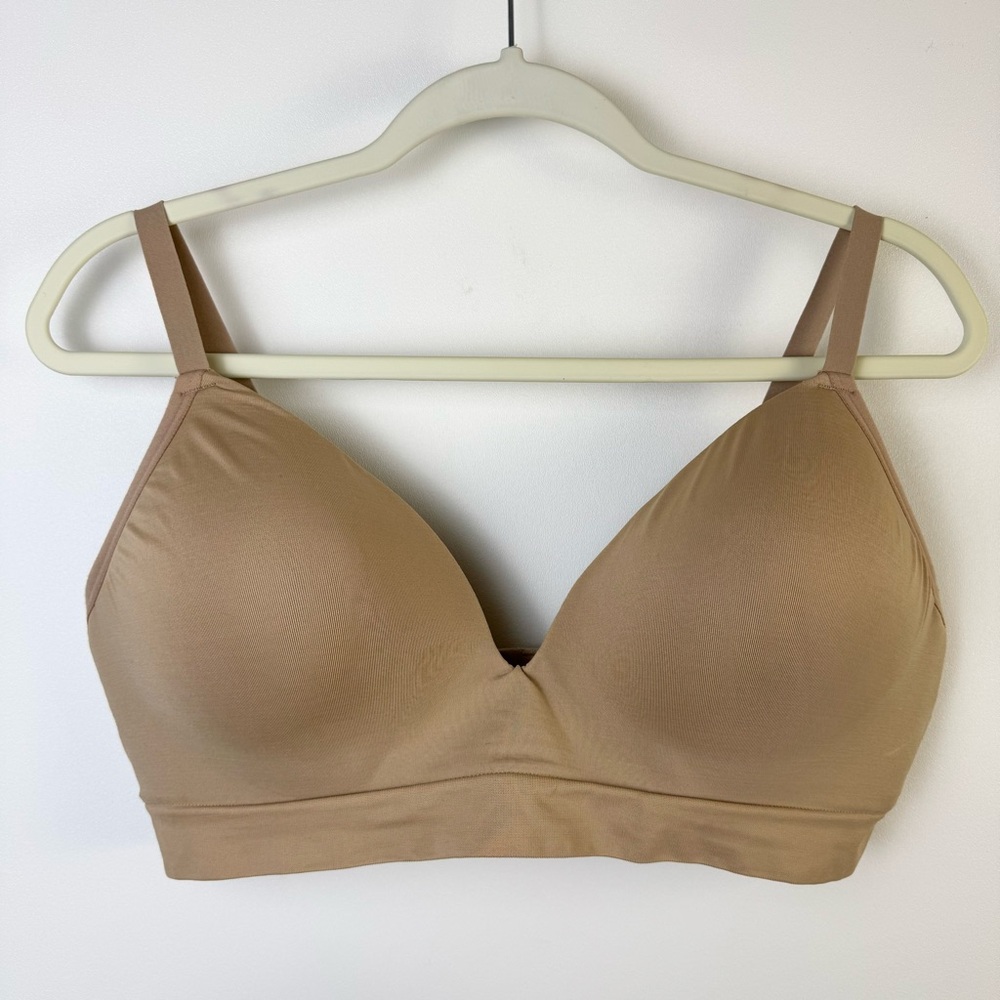 Thirdlove Form 360 Fit Wireless Bra Nude Taupe XL 1X Comfort Tshirt Smoothing